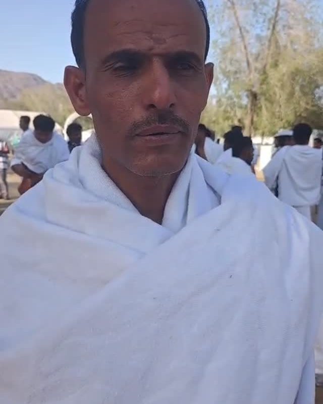 Frame from the documented Hajj video